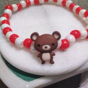 Popcorn Brown Bear Bracelet